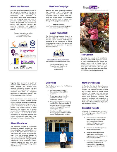 MenCare+ Rwanda Flyer