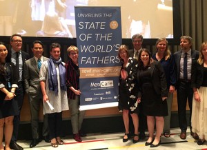 State of the World's Fathers report team at UN global launch.