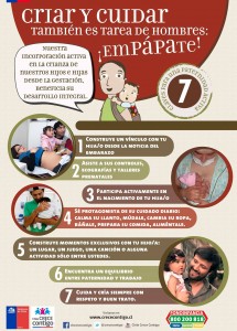 Poster from Chile Crece Contigo's Empápate campaign.