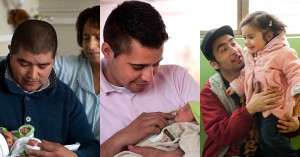 Three posters images from Chile 's MenCare campaign.