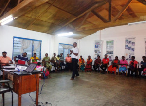 Participants at World Vision Lanka's family retreat.