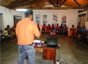 Participants at World Vision Lanka's family retreat.