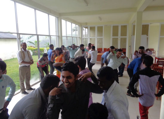 Participants in Ambagamuwa ADP’s training for the Vaharai divisional secretariat office, in eastern Sri Lanka.