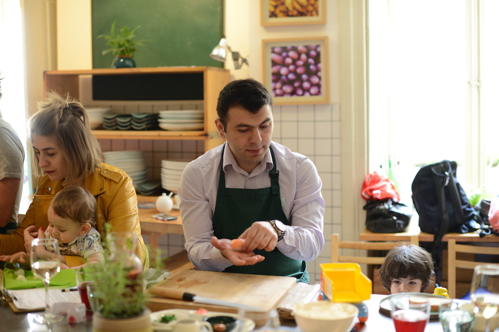 2017 Father’s Day masterclass at Culinarium Cooking School, in the framework of the MenCare campaign in Georgia. Photo by Demetre Datiashvili for UNFPA Georgia.