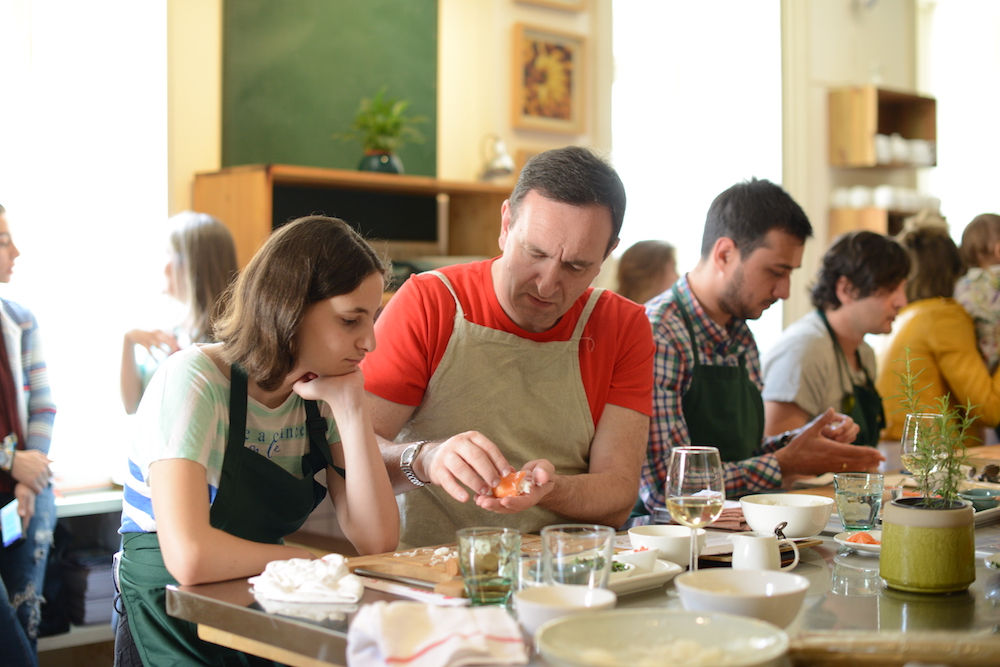 2017 Father’s Day masterclass at Culinarium Cooking School, in the framework of the MenCare campaign in Georgia. Photo by Demetre Datiashvili for UNFPA Georgia.