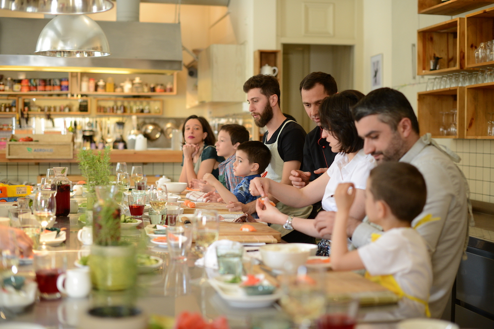 2017 Father’s Day masterclass at Culinarium Cooking School, in the framework of the MenCare campaign in Georgia. Photo by Demetre Datiashvili for UNFPA Georgia.