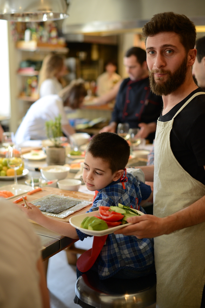 2017 Father’s Day masterclass at Culinarium Cooking School, in the framework of the MenCare campaign in Georgia. Photo by Demetre Datiashvili for UNFPA Georgia.