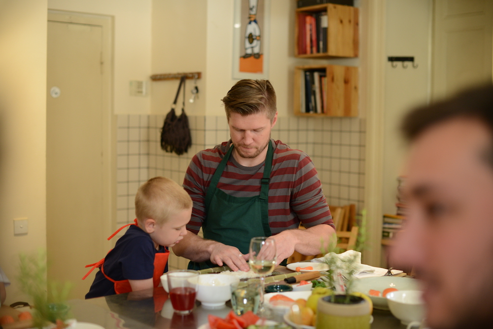 2017 Father’s Day masterclass at Culinarium Cooking School, in the framework of the MenCare campaign in Georgia. Photo by Demetre Datiashvili for UNFPA Georgia.