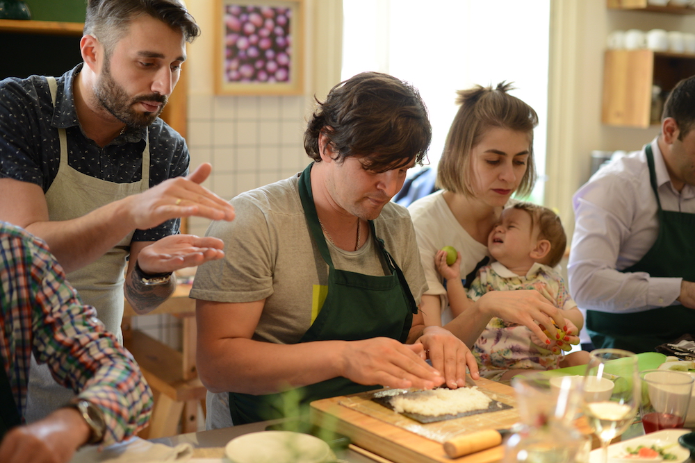 2017 Father’s Day masterclass at Culinarium Cooking School, in the framework of the MenCare campaign in Georgia. Photo by Demetre Datiashvili for UNFPA Georgia.