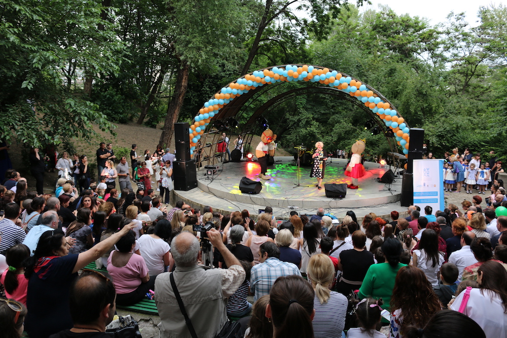 Father’s Day concert on June 19, 2017 organized by UNFPA and We Care in cooperation with Tbilisi City Hall, in Tbilisi, Georgia. Photo by Mariam Khotcholava for UNFPA Georgia.