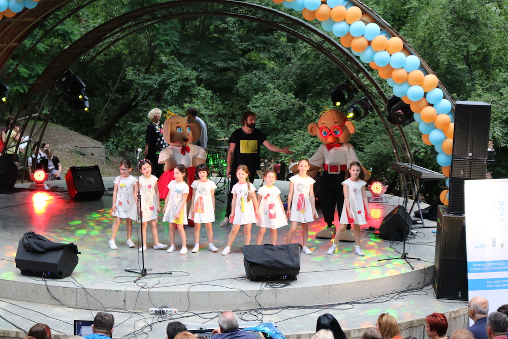 Father’s Day concert on June 19, 2017 organized by UNFPA and We Care in cooperation with Tbilisi City Hall, in Tbilisi, Georgia. Photo by Mariam Khotcholava for UNFPA Georgia.