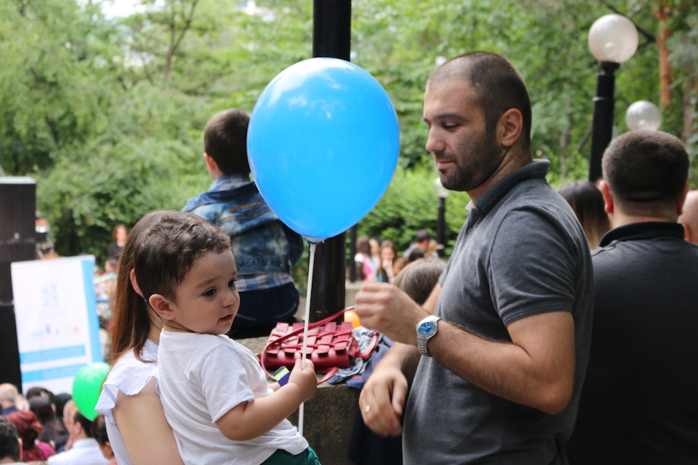 Father’s Day concert on June 19, 2017 organized by UNFPA and We Care in cooperation with Tbilisi City Hall, in Tbilisi, Georgia. Photo by Mariam Khotcholava for UNFPA Georgia.