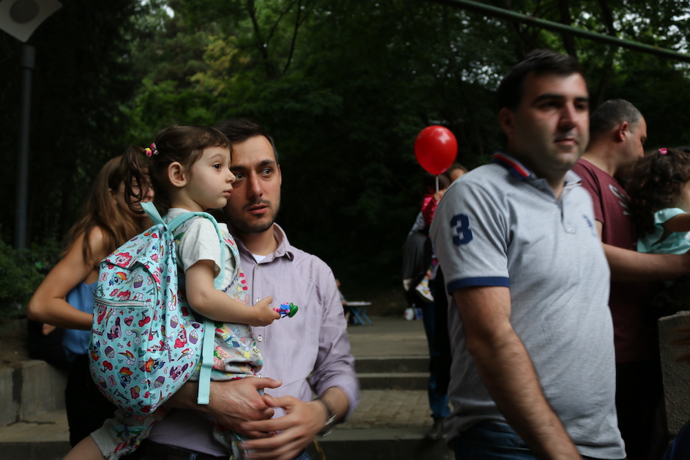 Father’s Day concert on June 19, 2017 organized by UNFPA and We Care in cooperation with Tbilisi City Hall, in Tbilisi, Georgia. Photo by Mariam Khotcholava for UNFPA Georgia.