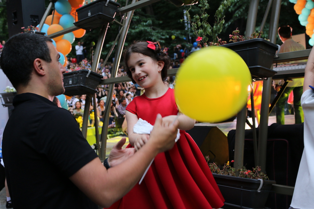 Father’s Day concert on June 19, 2017 organized by UNFPA and We Care in cooperation with Tbilisi City Hall, in Tbilisi, Georgia. Photo by Mariam Khotcholava for UNFPA Georgia.