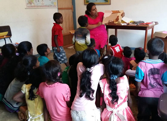 Children participate in the Nuwara Eliya Area Program’s MenCare Family Retreat in May 2017. Photo courtesy of World Vision Lanka.