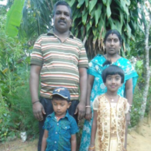 Mr. Pushparajan and his family