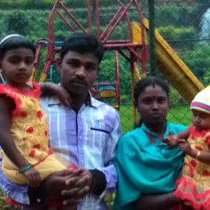 Christopher and his family at the Nuwara Eliya ADP.