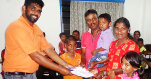 Participants at World Vision Lanka's family retreat.