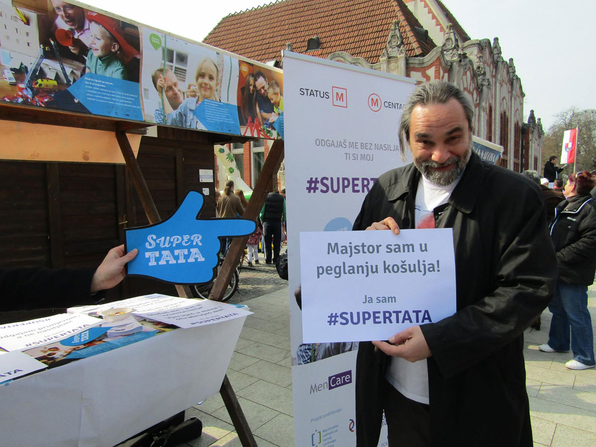 Croatian actor and director Filip Šovagović supports the SuperDad campaign.