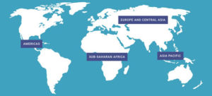 A world map.