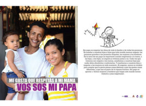 Poster from Nicaragua’s “Vos sos mi papá” (“You are my dad”) campaign.