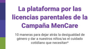 Cover of "The MenCare Parental Leave Platform: Spanish Summary."