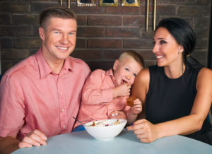 Anatoli Boisa, Georgian Basketball Player, and his family. Credit: Anna Boko for CulinArt Magazine.
