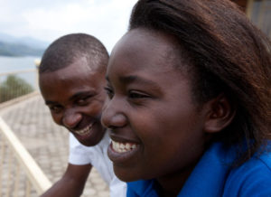 A smiling couple. Photo by Seth Chase (2014).
