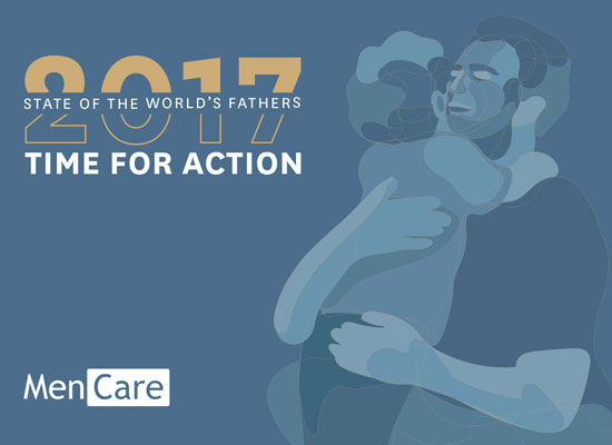 "State of the World's Fathers: Time for Action" report's cover image and title.